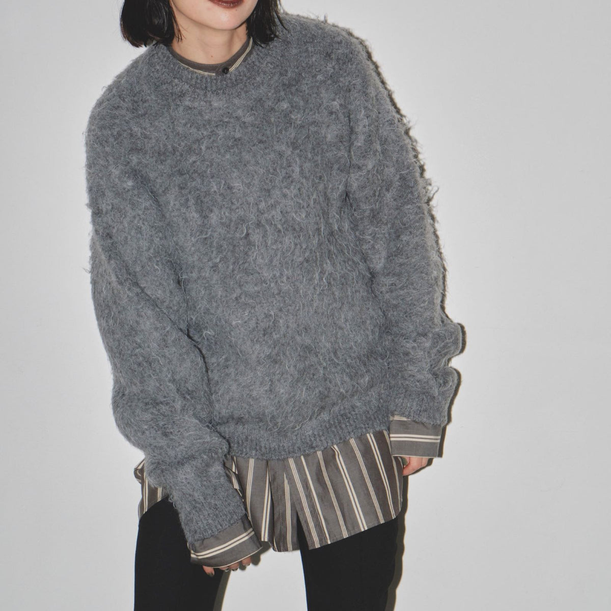 TODAYFUL/トゥデイフル Brashed Crewneck Knit（ブラッシュドクルー