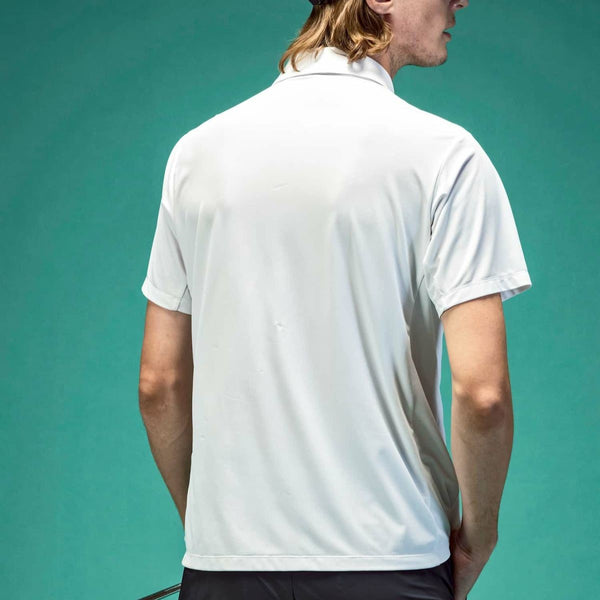 LUXEAKMPLUS(リュクスエイケイエムプラス)　ゴルフ バーティカルロゴ半袖ポロシャツ