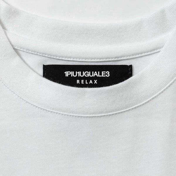 ウノピゥウノウグァーレトレリラックス　ラインストーンサイドロゴ半袖Tシャツ