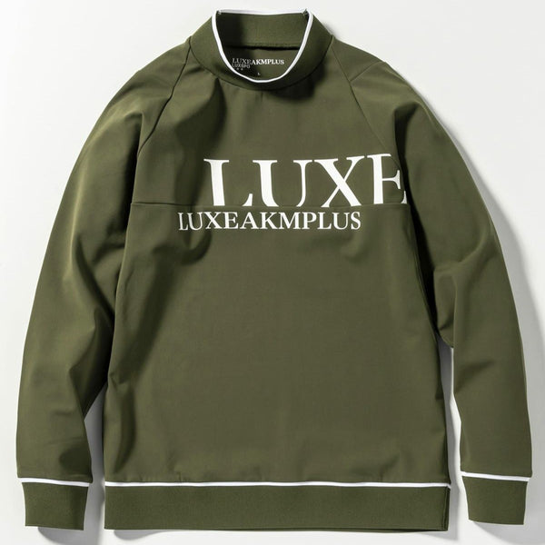 LUXEAKMPLUS(リュクスエイケイエムプラス)　ゴルフ フロントロゴモックネックロングTシャツ