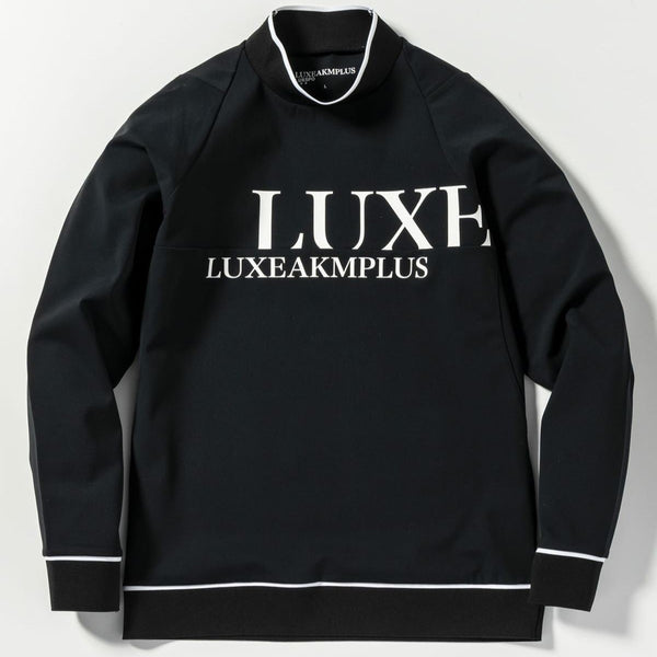 LUXEAKMPLUS(リュクスエイケイエムプラス)　ゴルフ フロントロゴモックネックロングTシャツ