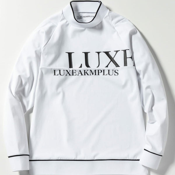 LUXEAKMPLUS(リュクスエイケイエムプラス)　ゴルフ フロントロゴモックネックロングTシャツ