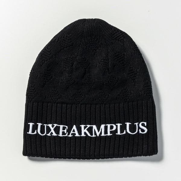 LUXEAKMPLUS(リュクスエイケイエムプラス)　ゴルフ ベーシックロゴニットキャップ