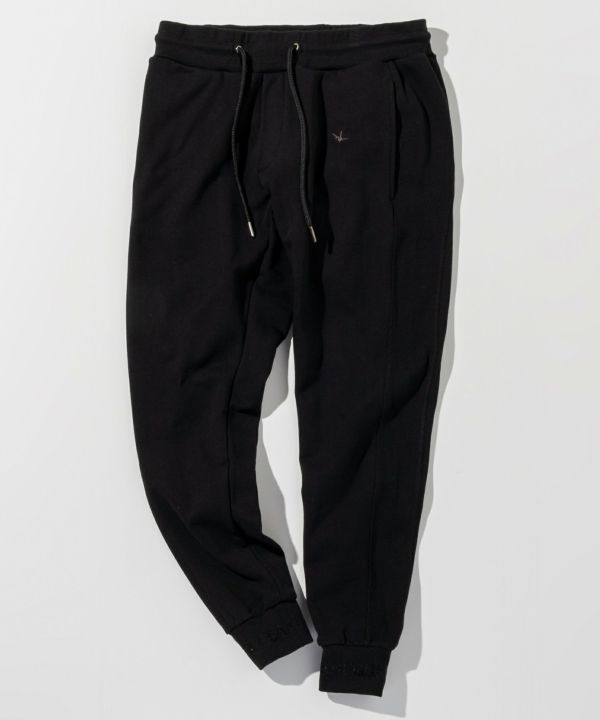 ウノピゥウノウグァーレトレリラックス　ラインストーンヘムスウェットジョガーパンツ