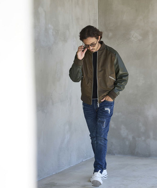 ウノピゥウノウグァーレトレリラックス　ブライトストレッチクレイジーブルゾン