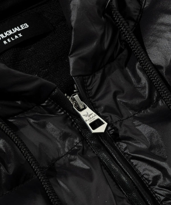 ウノピゥウノウグァーレトレリラックス　ブラックジャガードパデッドパーカー