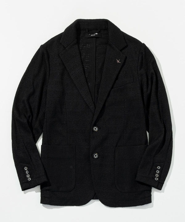 ウノピゥウノウグァーレトレリラックス　ブラックジャガードジャケット