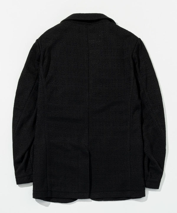 ウノピゥウノウグァーレトレリラックス　ブラックジャガードジャケット