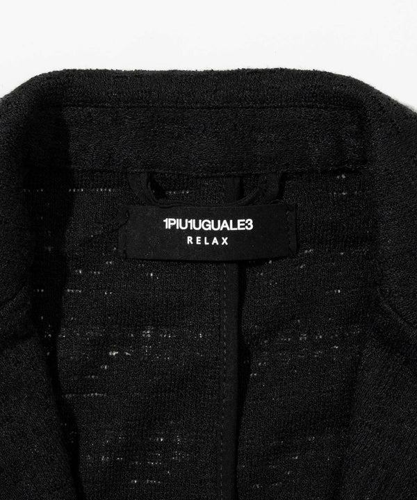 ウノピゥウノウグァーレトレリラックス　ブラックジャガードジャケット