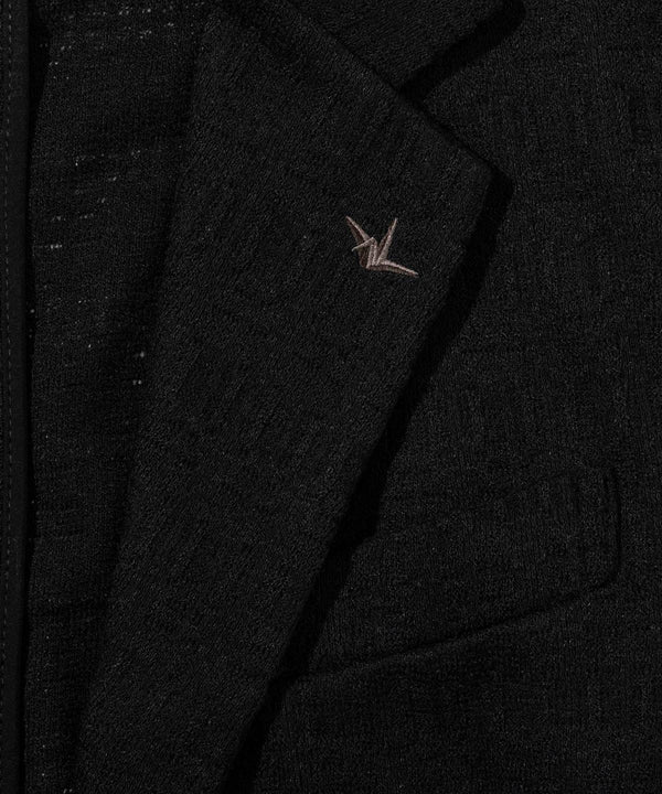 ウノピゥウノウグァーレトレリラックス　ブラックジャガードジャケット