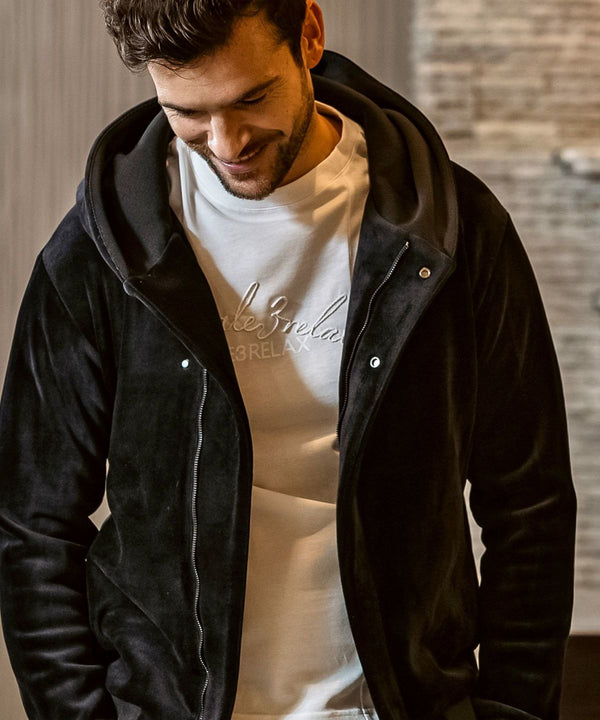 ウノピゥウノウグァーレトレリラックス　ヘビーベロアラップパーカー