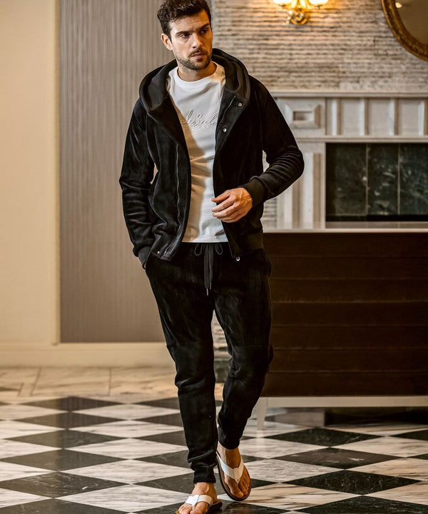 ウノピゥウノウグァーレトレリラックス　ヘビーベロアラップパーカー