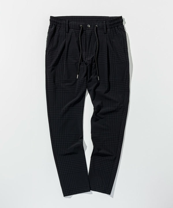 ウノピゥウノウグァーレトレリラックス　接触冷感グレンチェックナイロンスラックス