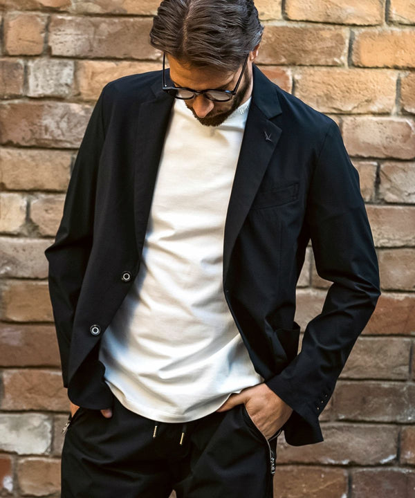 ウノピゥウノウグァーレトレリラックス　接触冷感グレンチェックナイロンジャケット