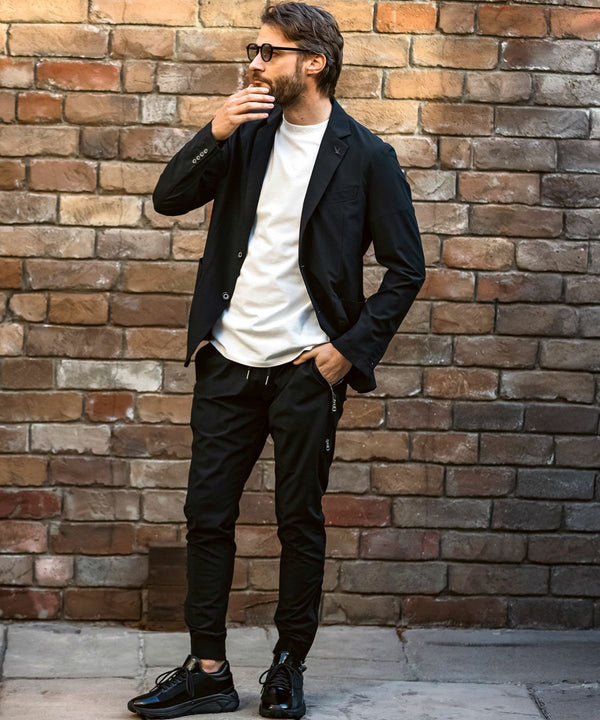 ウノピゥウノウグァーレトレリラックス　接触冷感グレンチェックナイロンジャケット