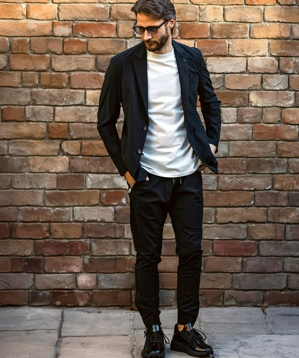 ウノピゥウノウグァーレトレリラックス　接触冷感グレンチェックナイロンジャケット