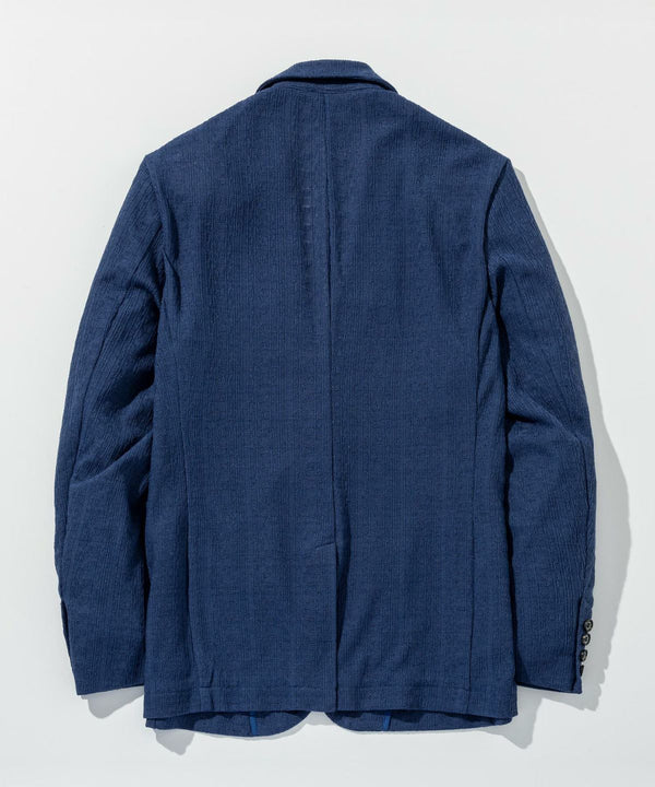 ウノピゥウノウグァーレトレリラックス　リネンブレンドジャガードジャケット