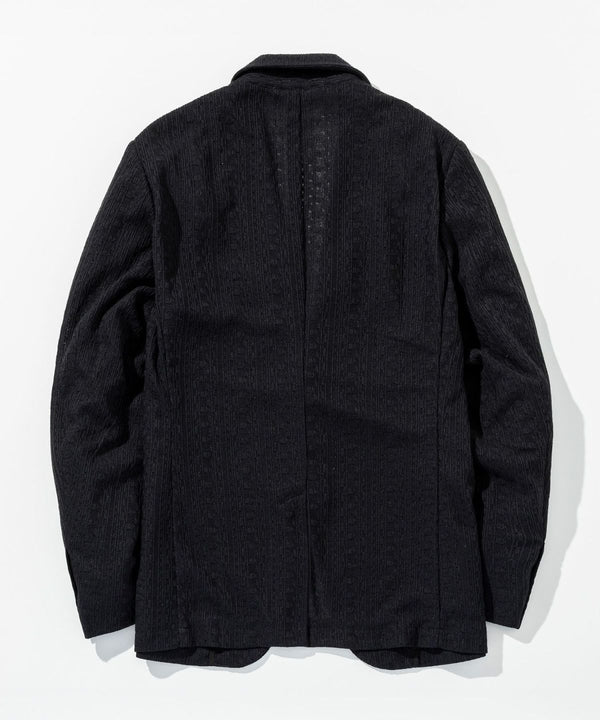 ウノピゥウノウグァーレトレリラックス　リネンブレンドジャガードジャケット