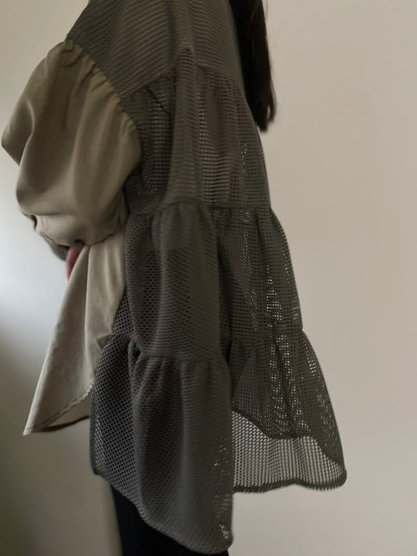 AgAwd/アガウド　Back Tiered Blouse（バックティアードブラウス）
