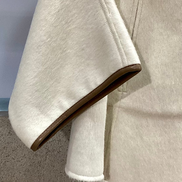 RISLEY/リズレイ Reversible wool poncho coat(リバーシブルウール