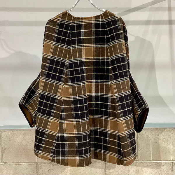 RISLEY/リズレイ Reversible wool poncho coat(リバーシブルウール