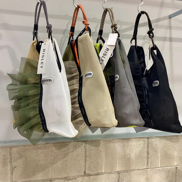 RISLEY/リズレイ　トライアングルフリルメッシュBAG