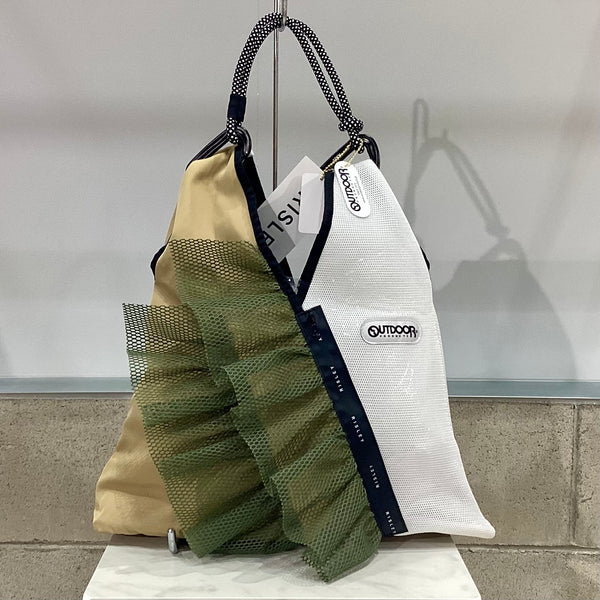 RISLEY/リズレイ　トライアングルフリルメッシュBAG