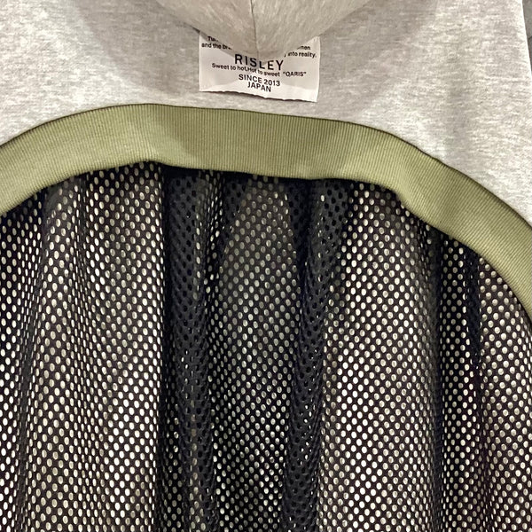 RISLEY/リズレイ　Back mesh hoodie(バックメッシュフーディ)