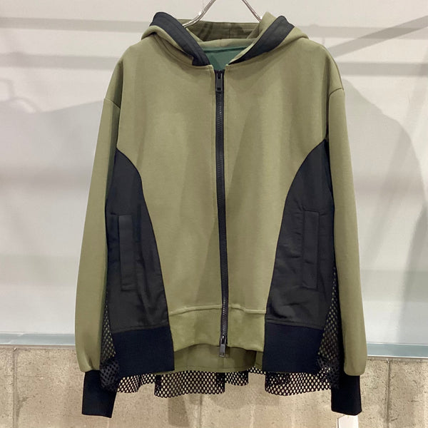 RISLEY/リズレイ　Back mesh hoodie(バックメッシュフーディ)