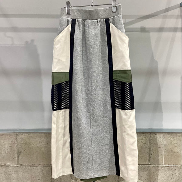 RISLEY/リズレイ　Two-tone zip skirt(ツートンジップスカート)