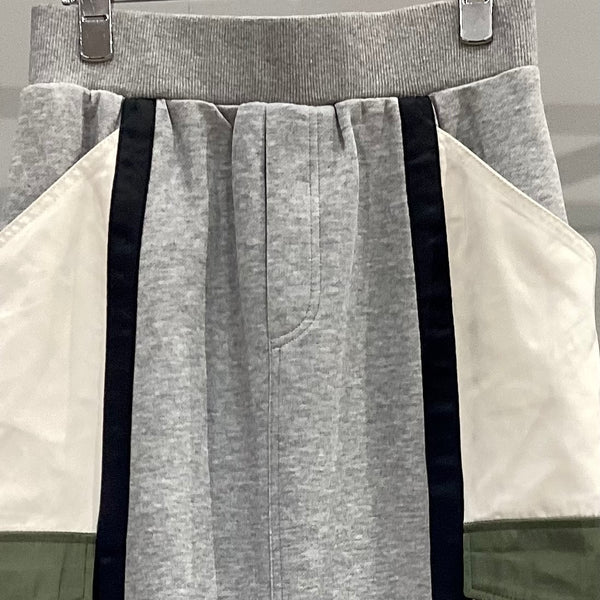 RISLEY/リズレイ　Two-tone zip skirt(ツートンジップスカート)