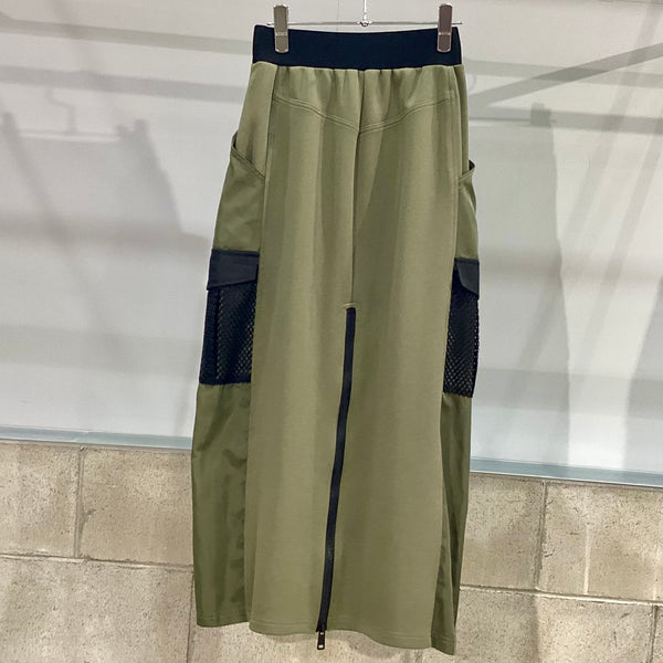 RISLEY/リズレイ　Two-tone zip skirt(ツートンジップスカート)