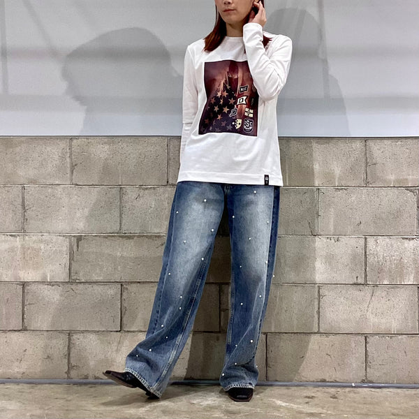 DOUBLE STANDARD CLOTHING ダブルスタンダードクロージング　DSC / スーピマコットン グラフィックTシャツ