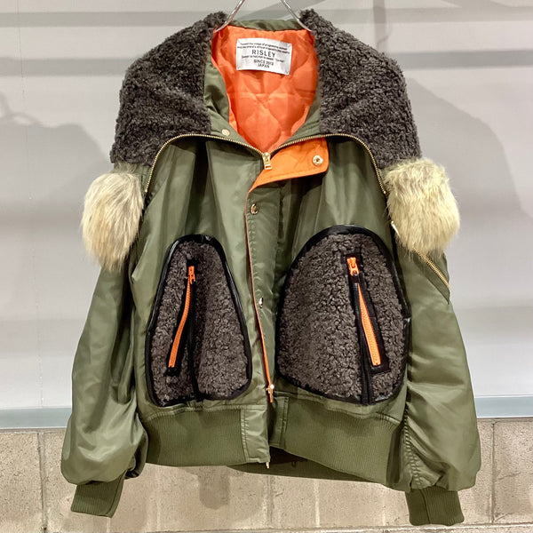 RISLEY/リズレイ　Big hoodie MA-1(ビッグフーディMA-1)