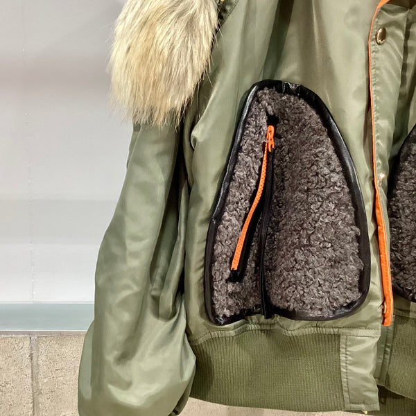 RISLEY/リズレイ　Big hoodie MA-1(ビッグフーディMA-1)