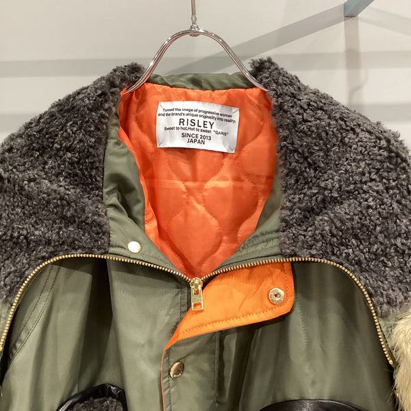 RISLEY/リズレイ　Big hoodie MA-1(ビッグフーディMA-1)