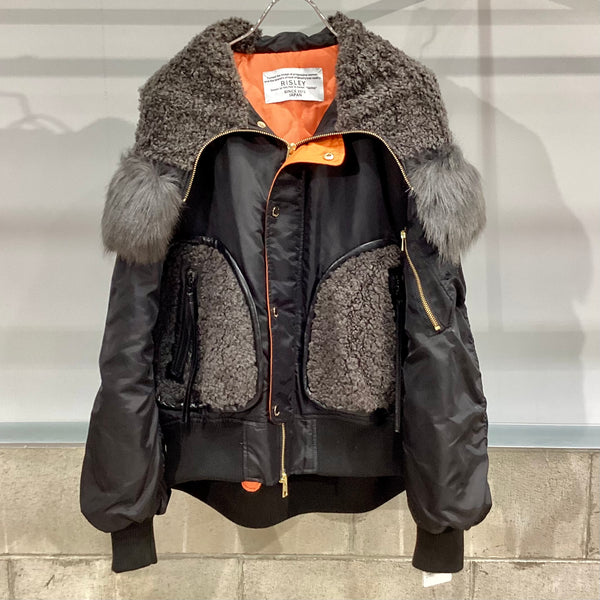 RISLEY/リズレイ　Big hoodie MA-1(ビッグフーディMA-1)