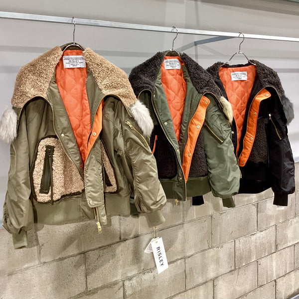 RISLEY/リズレイ　Big hoodie MA-1(ビッグフーディMA-1)