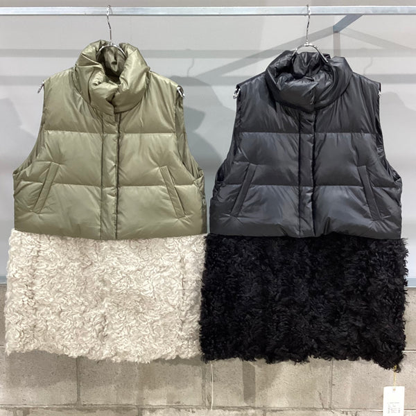 RISLEY/リズレイ　裾取外しダウンベスト