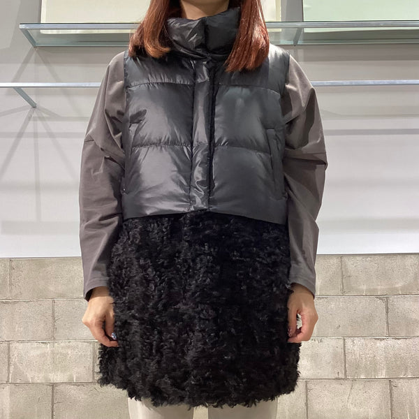 RISLEY/リズレイ　裾取外しダウンベスト