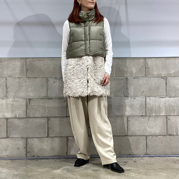 RISLEY/リズレイ　裾取外しダウンベスト