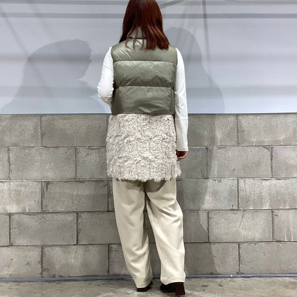 RISLEY/リズレイ　裾取外しダウンベスト