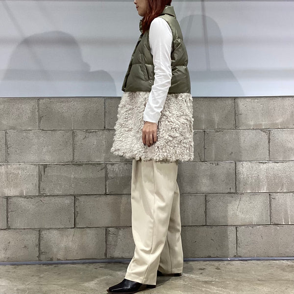 RISLEY/リズレイ　裾取外しダウンベスト