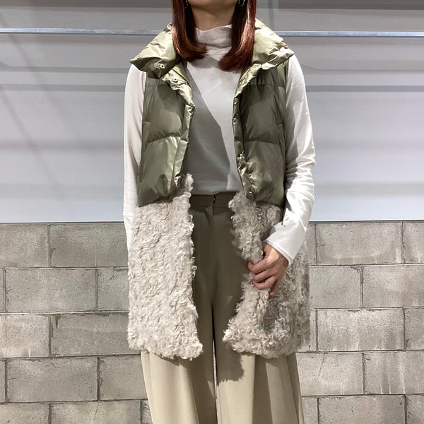 RISLEY/リズレイ　裾取外しダウンベスト