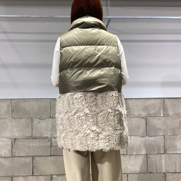 RISLEY/リズレイ　裾取外しダウンベスト