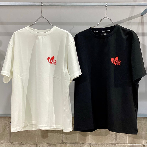 SY32 by SWEET YEARS/エスワイサーティーツーバイスウィートイヤーズ　HEART MIX LOGO TEE