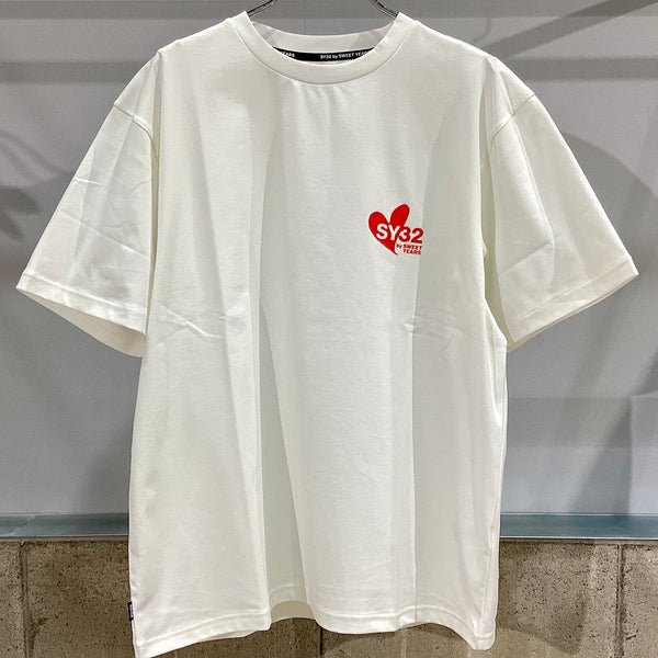 SY32 by SWEET YEARS/エスワイサーティーツーバイスウィートイヤーズ　HEART MIX LOGO TEE