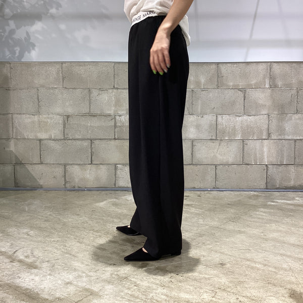 MARGAUX VINTAGE/マルゴーヴィンテージ　ロゴウエストタックパンツ