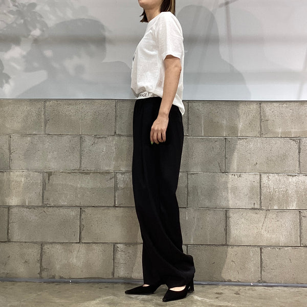 MARGAUX VINTAGE/マルゴーヴィンテージ　ロゴウエストタックパンツ