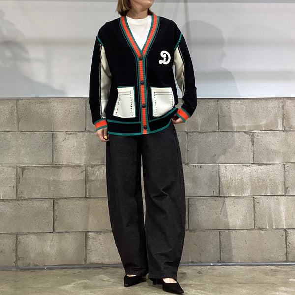 DOUBLE STANDARD CLOTHING ダブルスタンダードクロージング　DSC / レトロカラーダブルジャガードカーデ